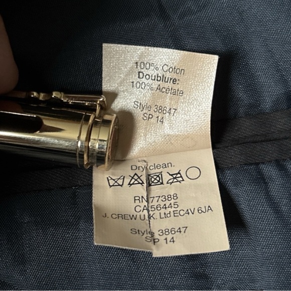 J. Crew Factory Mens Thompson chino sport coat black style # 38647 | 46R - Picture 14 of 14